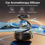 Solar Rotating Car Air Freshener – Aromatherapy Perfume Diffuser for Car Dashboard
