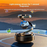 Solar Rotating Car Air Freshener – Aromatherapy Perfume Diffuser for Car Dashboard