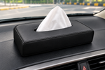Premium PU Leather Car Tissue Box  – Universal Dashboard Tissue Box