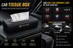 Universal Leather Car Tissue Box – Stylish Car Interior Accessory