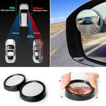 3R 360° Car Blind Spot Mirror Frameless Convex Rear View Mirror Adjustable Wide Angle Side Mirror Waterproof (2 Pcs)
