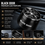 Black Odor Premium Car Air Freshener – Long Lasting Car Perfume | Luxury Dashboard & Cup Holder Fragrance | Eliminates Bad Odors