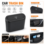 Car Trash Bin with Push Lid – Waterproof Mini Car Garbage Can | Multi-Purpose Car Door Storage Box | Self-Adhesive & Easy to Clean