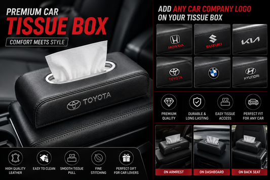 Universal Leather Car Tissue Box – Stylish Car Interior Accessory