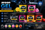 Areon Gel Air Freshener for Car & Home – Long Lasting Premium Gel Fragrance (60 Days) | Black Crystal, Passion, Citrus Squash, Bubble Gum, Peach & Strawberry