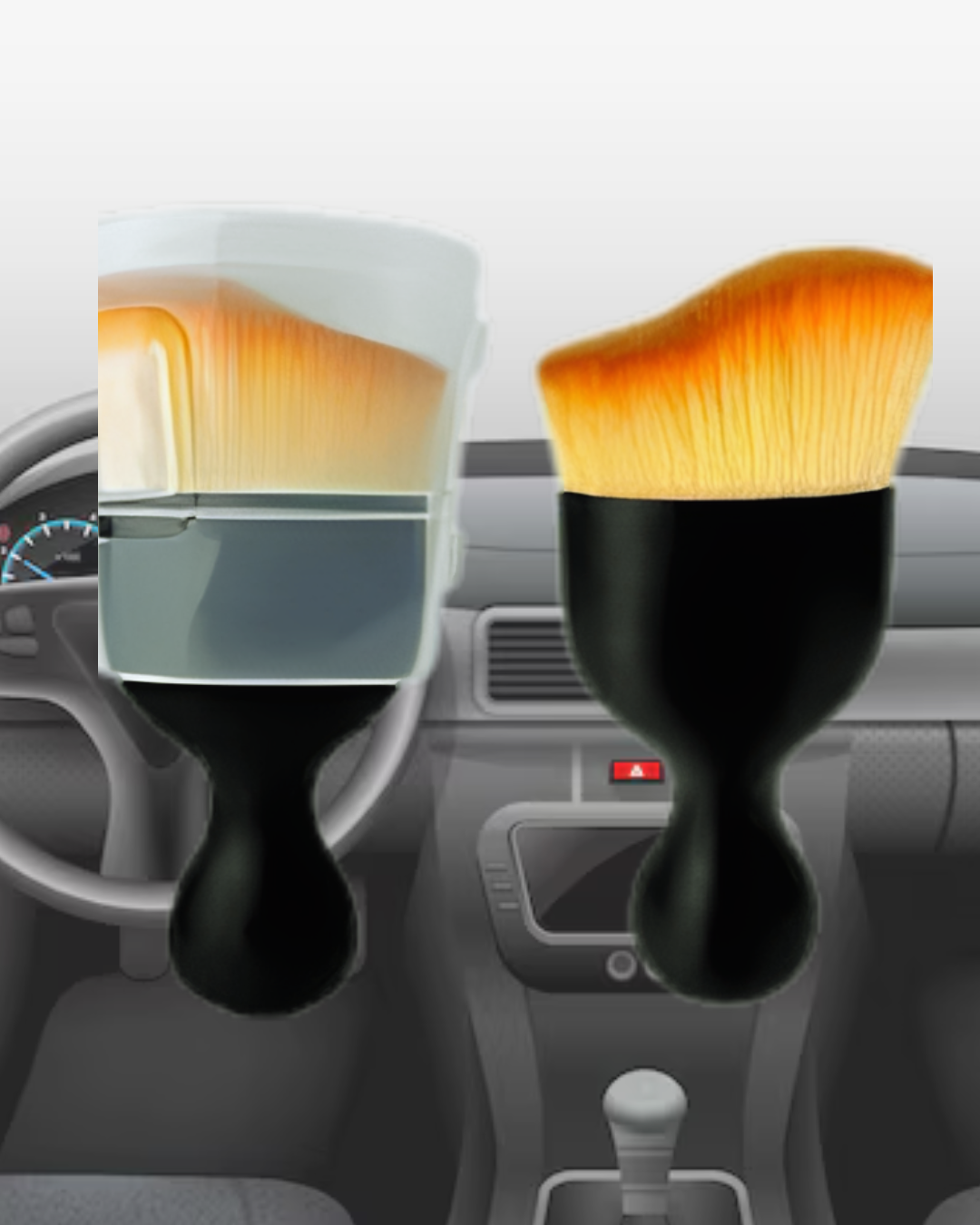 Premium Soft Bristle Car Detailing Brush – Scratch-Free Interior & Exterior Cleaning Brush