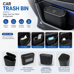 Car Trash Bin with Push Lid – Waterproof Mini Car Garbage Can | Multi-Purpose Car Door Storage Box | Self-Adhesive & Easy to Clean
