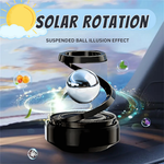 Solar Rotating Car Air Freshener – Aromatherapy Perfume Diffuser for Car Dashboard