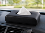 Premium PU Leather Car Tissue Box  – Universal Dashboard Tissue Box