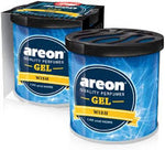 Areon Gel Air Freshener for Car & Home – Long Lasting Premium Gel Fragrance (60 Days) | Black Crystal, Passion, Citrus Squash, Bubble Gum, Peach & Strawberry