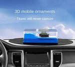 Cruise Ship Liquid Wave Car Dashboard Ornament – Moving Ocean Desk Toy