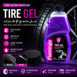 **Title:**  **Flamingo Tire Gel 500ml – High Gloss Tire Shine & UV Protection | Long Lasting Deep Black Finish | Water & Dust Repellent Tire Dressing**