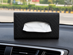 Premium PU Leather Car Tissue Box  – Universal Dashboard Tissue Box