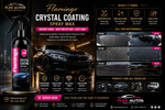 Flamingo Crystal Coating Spray Wax 500ml | Instant Gloss, Hydrophobic Paint Protection